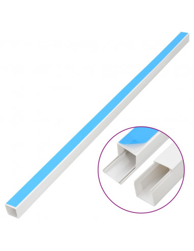 Canalina per Cavi Autoadesiva 20x10 mm 30 m in PVC
