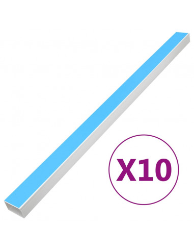 Canalina per Cavi Autoadesiva 60x60 mm 10 m in PVC