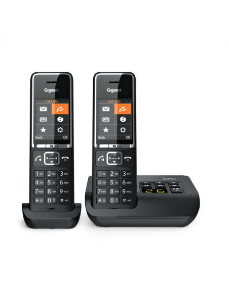 Gigaset COMFORT 550A duo Telefono analogico/DECT Identificatore di chiamata Nero
