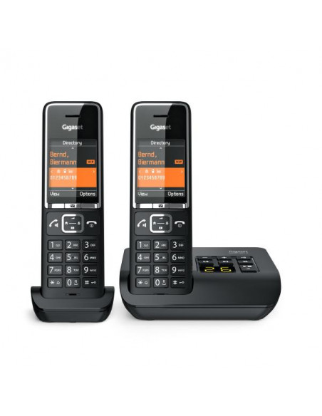 Gigaset COMFORT 550A duo Telefono analogico/DECT Identificatore di chiamata Nero