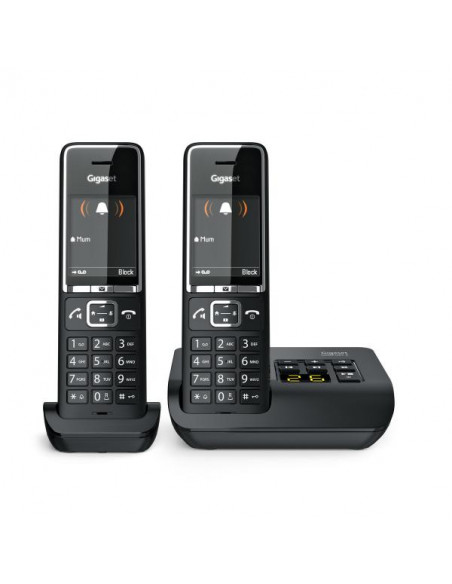 Gigaset COMFORT 550A duo Telefono analogico/DECT Identificatore di chiamata Nero