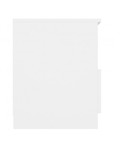 Comodini 2 pz Bianchi 40x40x50 cm in Legno Multistrato