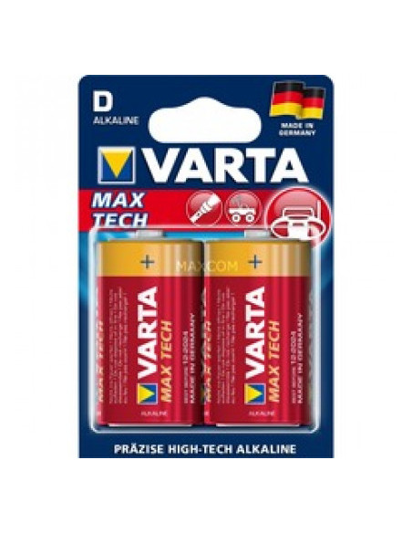 Varta MAX TECH 2x Alkaline D Batteria monouso Alcalino