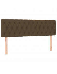 Giroletto a Molle con Materasso Marrone Scuro 160x200cm Tessuto 2