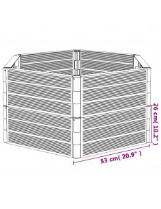 Fioriere da Giardino 2 pz Antracite in PP