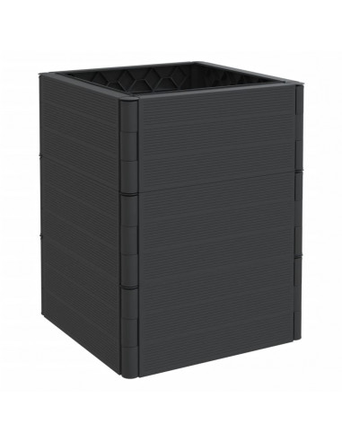 Fioriere da Giardino 2 pz Antracite in PP