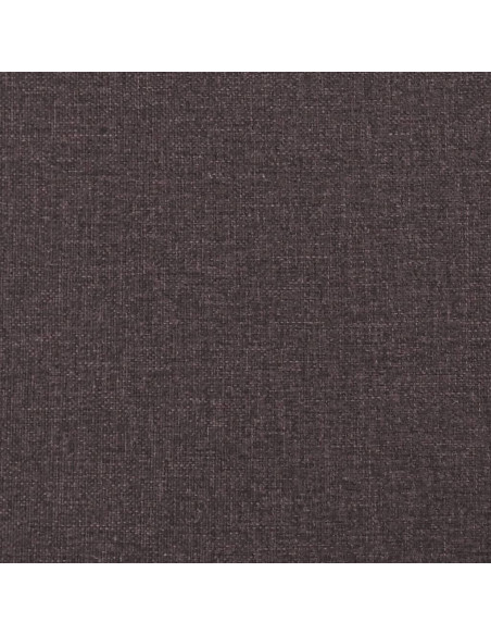 Giroletto a Molle con Materasso Marrone Scuro 200x200cm Tessuto