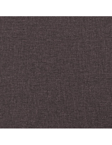 Giroletto a Molle con Materasso Marrone Scuro 200x200cm Tessuto