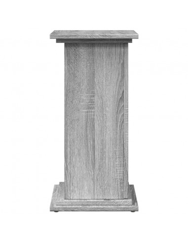 Espositore con Portaoggetti Grigio Sonoma 31x30x60cm Truciolato