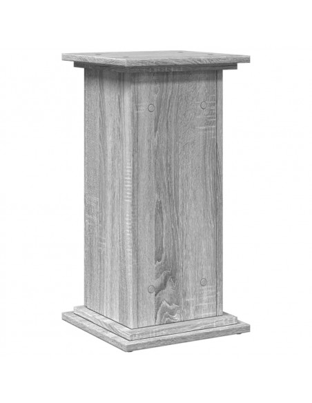 Espositore con Portaoggetti Grigio Sonoma 31x30x60cm Truciolato