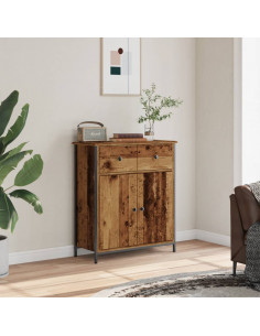 Credenza Legno Antico 70x30x80 cm in Legno Multistrato 2