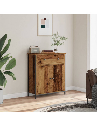 Credenza Legno Antico 70x30x80 cm in Legno Multistrato
