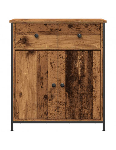 Credenza Legno Antico 70x30x80 cm in Legno Multistrato