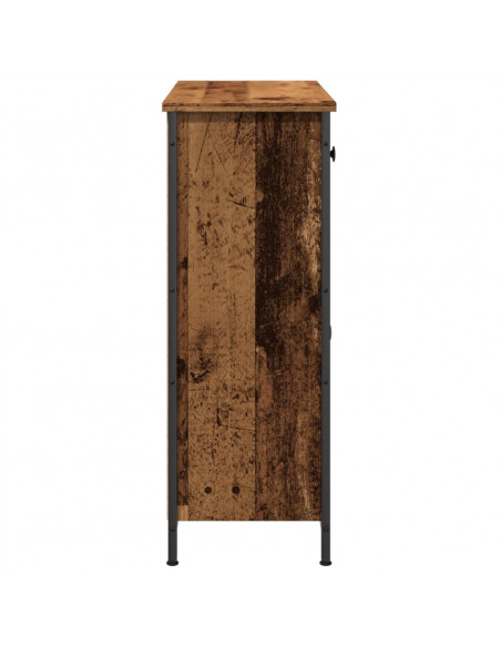Credenza Legno Antico 70x30x80 cm in Legno Multistrato