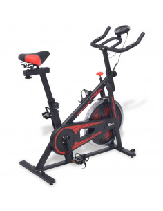 Cyclette Ellittica con Sensori a Impulso Nera e Rossa 2