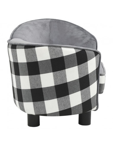 Divano per Cani Grigio 68x38x38 cm in Peluche