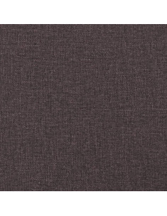 Giroletto a Molle con Materasso Marrone Scuro 90x190cm Tessuto 2