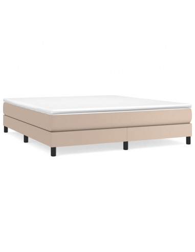 Giroletto a Molle con Materasso Cappuccino 180x200cm Similpelle