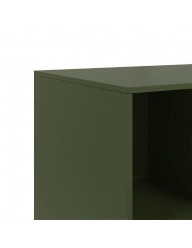 Credenza Verde Oliva 99x39x73 cm in Acciaio