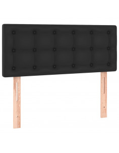 Giroletto a Molle con Materasso Nero 100x200 cm in Similpelle 2