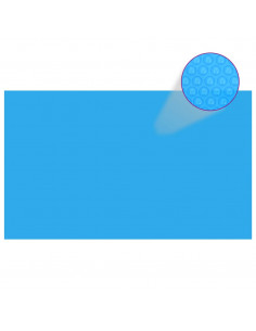 Copripiscina Rettangolare 500x300 cm in PE Blu 2