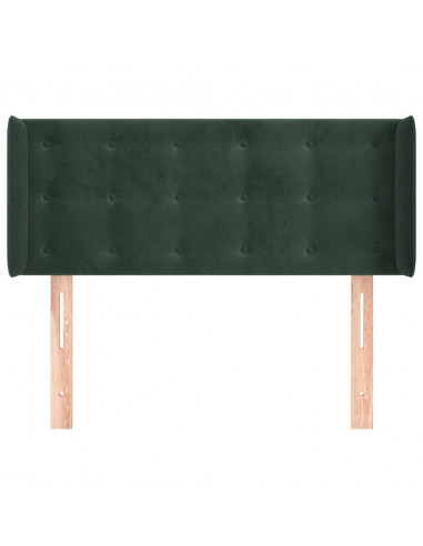 Testiera ad Orecchio Verde Scuro 83x16x78/88 cm in Velluto