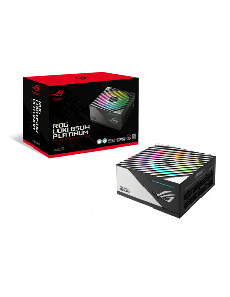 ASUS ROG Loki SFX-L 850W Platinum alimentatore per computer 24-pin ATX Nero, Argento