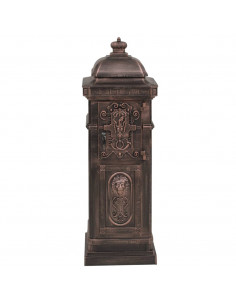 Cassetta della Posta in Alluminio Inossidabile Vintage Bronzo 2
