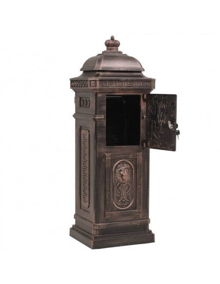 Cassetta della Posta in Alluminio Inossidabile Vintage Bronzo