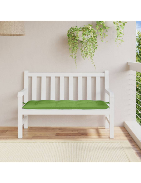 Cuscino per Panca da Giardino Verde Mélange 120x50x7cm Tessuto