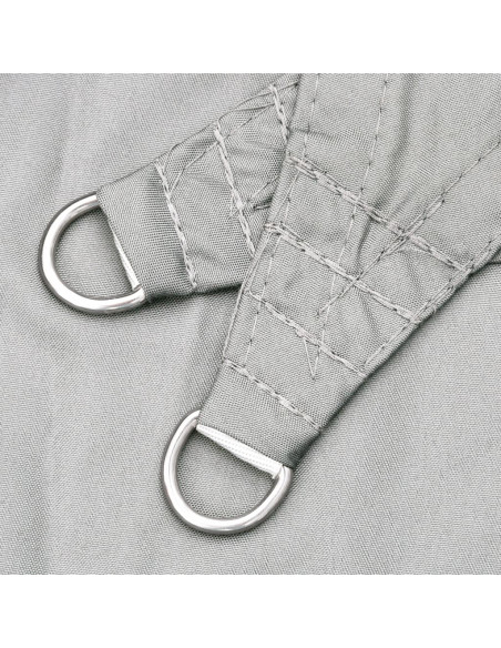 Vela Parasole Grigio Chiaro 3,6x3,6 m 100% Poliestere Oxford
