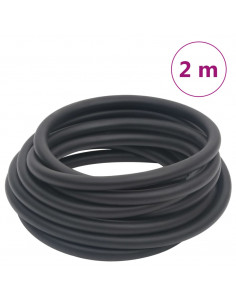 Tubo Aria Ibrido Nero 0,6" 2 m in Gomma e PVC 2