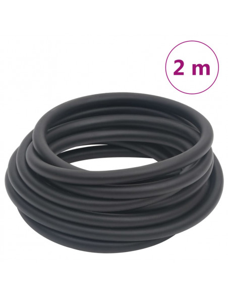 Tubo Aria Ibrido Nero 0,6" 2 m in Gomma e PVC