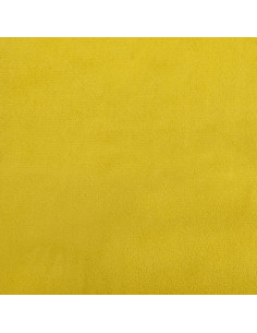 Divano a 3 Posti con Cuscini Giallo 180 cm in Velluto