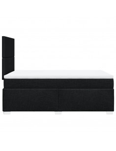 Giroletto a Molle con Materasso Nero 120x200 cm in Tessuto 2