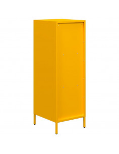 Credenza Giallo Senape 35x39x103,5 cm in Acciaio 2