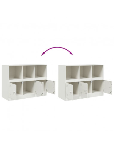 Credenza Rosa 99x39x73 cm in Acciaio