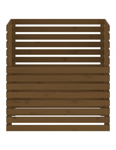 Compostiera Miele 100x100x102 cm in Legno Massello di Pino
