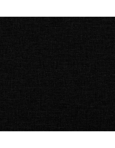 Giroletto a Molle con Materasso Nero 140x190 cm in Tessuto