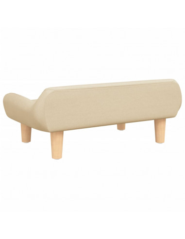 Divano per Bambini Crema 70x40x24 cm in Tessuto