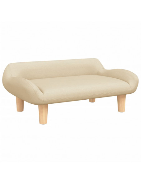 Divano per Bambini Crema 70x40x24 cm in Tessuto