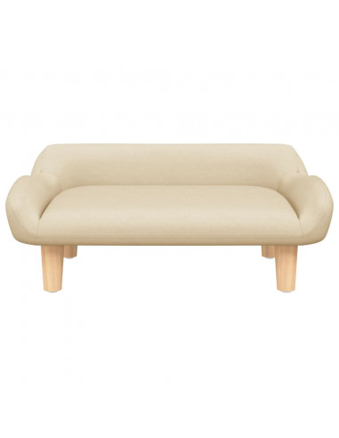Divano per Bambini Crema 70x40x24 cm in Tessuto