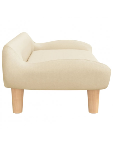 Divano per Bambini Crema 70x40x24 cm in Tessuto