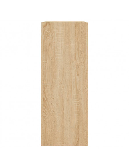 Armadietti a Parete 2 pz Rovere Sonoma in Legno Multistrato