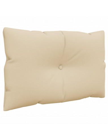 Cuscini per Pallet 2 pz Beige in Tessuto