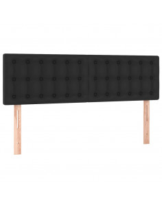 Giroletto a Molle con Materasso Nero 140x200 cm in Similpelle 2