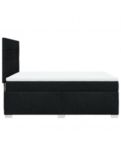 Giroletto a Molle con Materasso Nero 140x200 cm in Tessuto 2