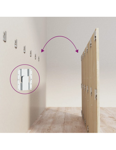 Testiera Letto Rovere Sonoma 200x1,5x80 cm in Legno Multistrato