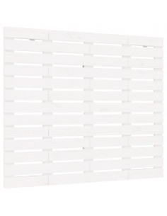 Testiera da Parete Bianca 81x3x91,5cm in Legno Massello di Pino 2