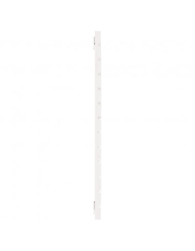 Testiera da Parete Bianca 81x3x91,5cm in Legno Massello di Pino